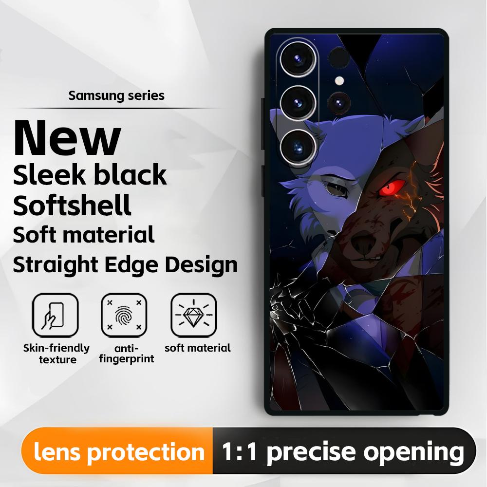 Чехол для телефона BEASTARS для Samsung Galaxy S26 S25 S24 S23 S22 S21 Plus Ultra Note20 Мягкий Черный