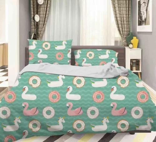 Comforter Flamingo Bed Decoration First Choice Gift Suitable For Children Boys Girls And Adults Comfortable Breathable