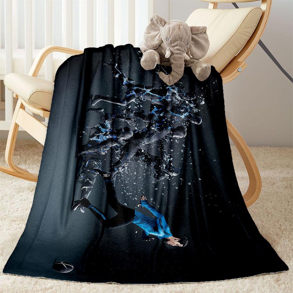 Towards Horizon Blanket Soft Warm Cozy Suitable for Bed Office Chair Couch for All Occasions Playful Design Gifts For Family Or Friends