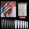New Type Nail Art 4Xl Ballet Bag Nail Piece Long Ballet Nail Coffin Nail Transparent, Natural Patch False Nail