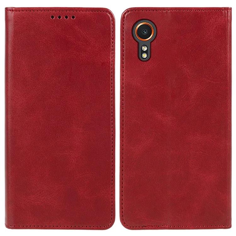 Для Samsung Galaxy Xcover7 чехол-подставка с сильным магнитным кожаным чехлом для телефона