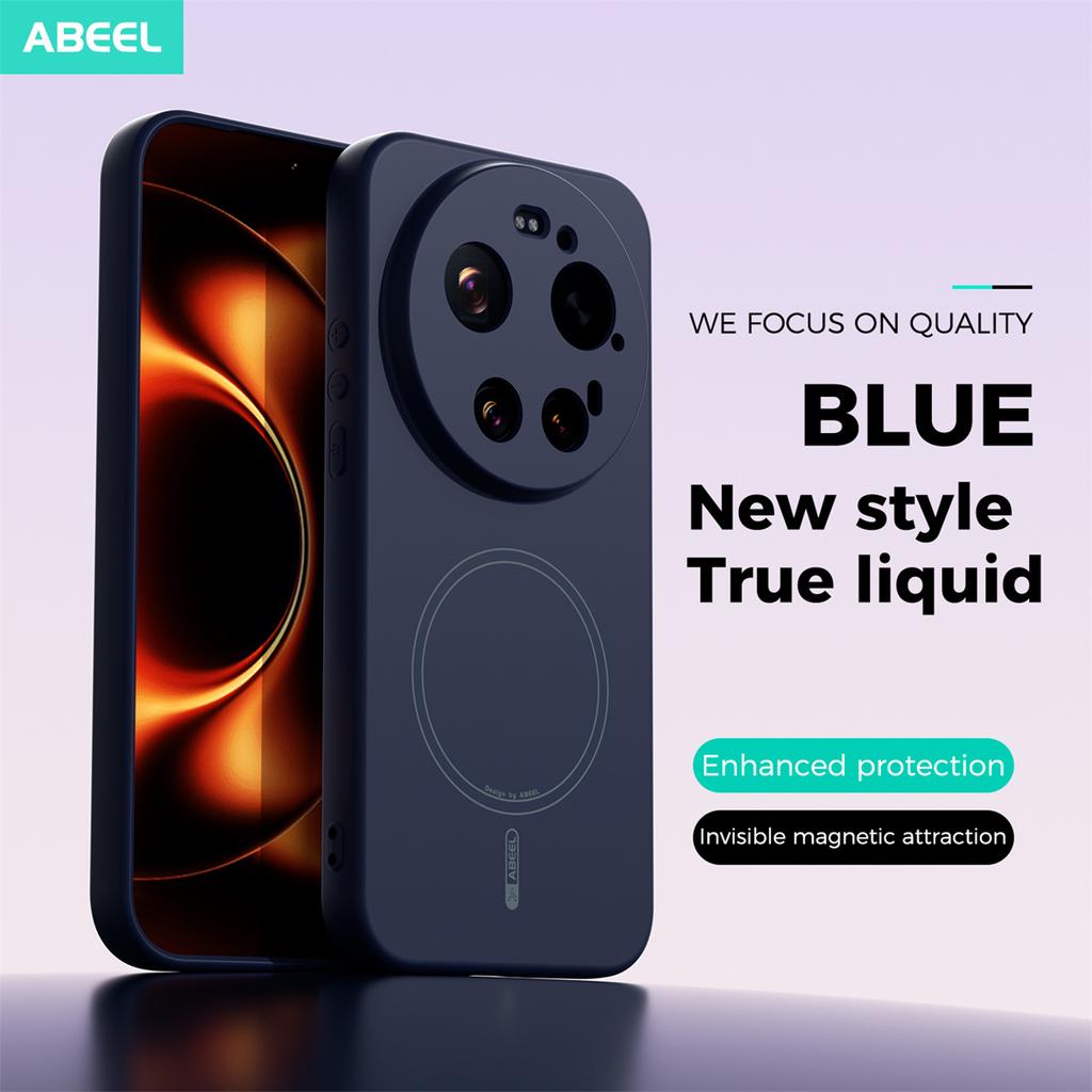 For Xiaomi 17 15 Ultra 15 Pro Phone Case Magnetic Skin Feeling Liquid Silicone Shockproof Cover for Xiaomi 15S 17 Pro Max Cases