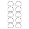 10 шт. D-образное кольцо из нержавеющей стали 316, бесшовная сварная фурнитура, D-образная пряжка, кольцо для серфинга, каяк