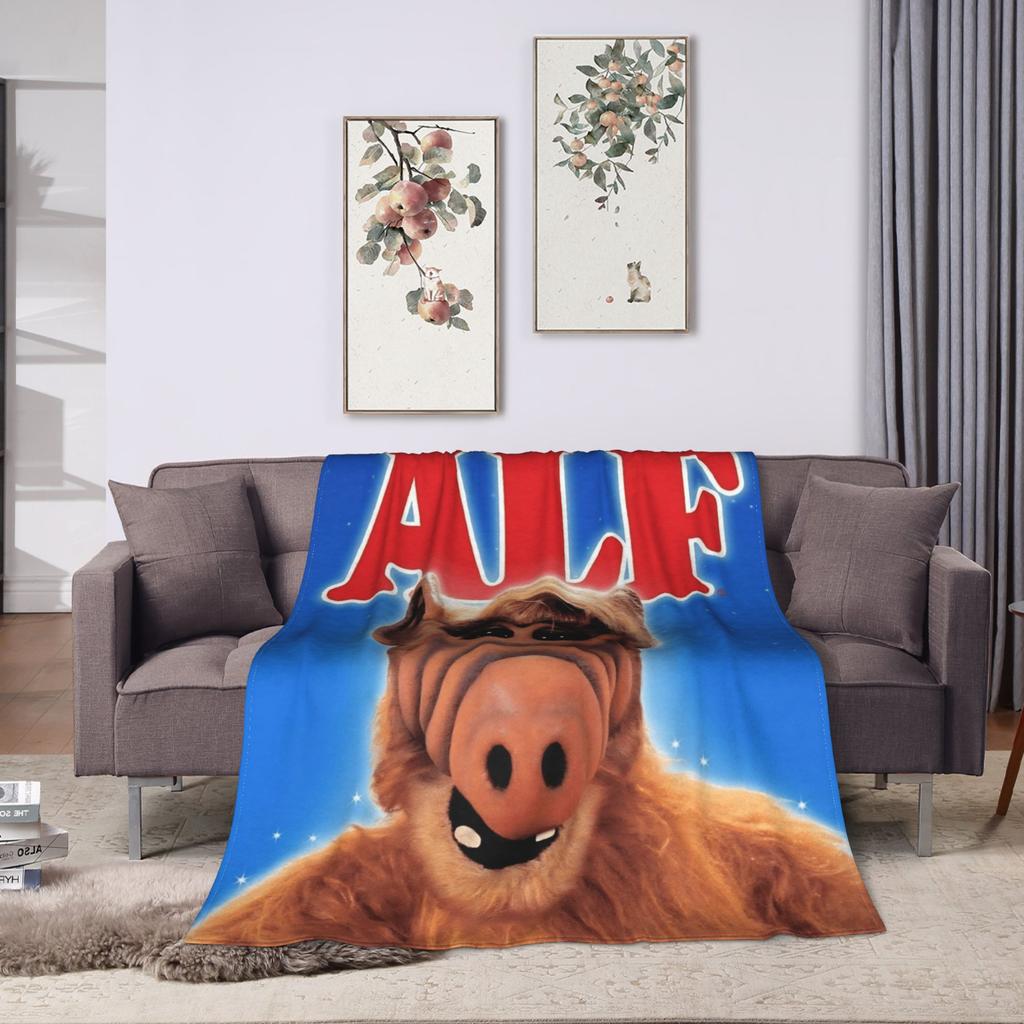 Теплое Мягкое Одеяло Путешествия Офис Alf 90-е ТВ Сериал Постельное Белье Пледы Фланелевое Покрывало Для Гостиной С Принтом Чехол На Диван-кровать