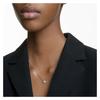 Swarovski Matrix Millenia Triangular Cut Crystal Pendant Rhodium Plated Necklace Women's White 5628352