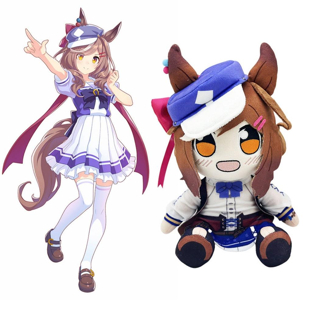 Кавайная плюшевая игрушка Uma Musume Персонаж аниме Pretty Derby Мачикане Таннхаузер Плюшевая игрушка Мягкая набивная кукла Подарок на день рождения для фанатов
