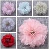 5.5cm Handmade Chiffon Flower Hair Accessories for DIY Children's Clothing