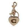Signature Heart Charm Key Fob 91478 IM/Khaki [Used]