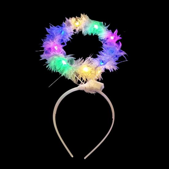 Светящаяся повязка на голову с крыльями, эльф, фея, светящаяся палочка, ангел, фея, фото-аксессуар, набор для девочек, светящийся аксессуар для костюма