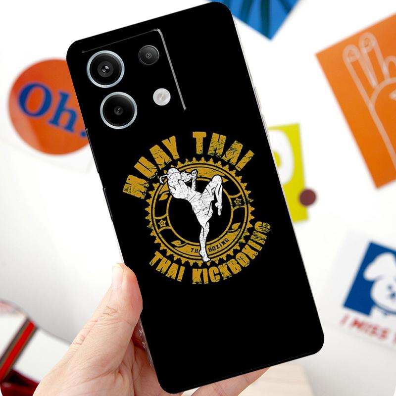 Муай Тай Боксерский Чехол Для Xiaomi Redmi Note 14 Pro 10 11 12 13 Pro 11S 12S Чехол Для Redmi 15 14C 12C 10C 13C