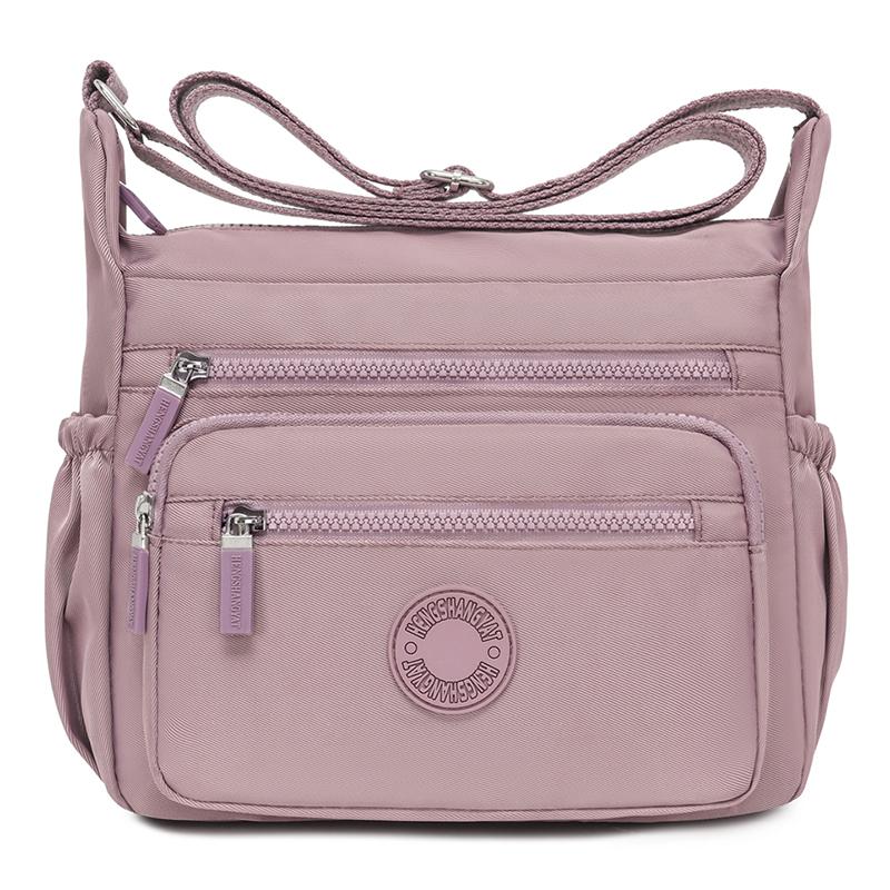 Нейлоновая женская сумка многослойная сумка для мамы большая вместимость сумка через плечо легкая водоотталкивающая сумка кросс-боди