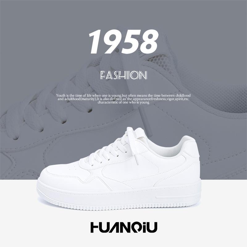 Global Versatile Platform White Shoes Men's ZHQ-HY958 Spring Lightweight Trend Shoes Men's Mesh Breathable Board Shoes