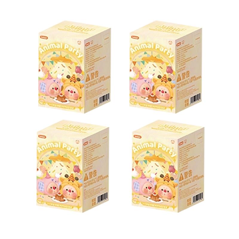 Jotoys Oyo Bear Cub Animal Lie Prone Series Mini Blind Box Cute Grain Handmade Desktop Ornament Toys Mystery Box Surprise Gifts