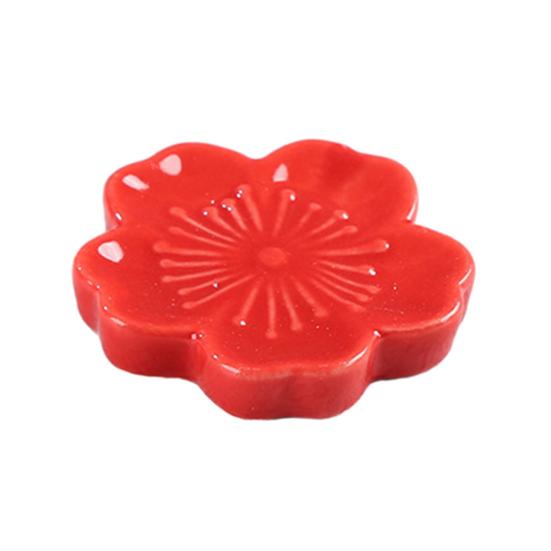 Подставка для палочек для еды в форме сакуры, керамический держатель для палочек для еды, универсальный держатель для посуды для дома, кухни, ресторана