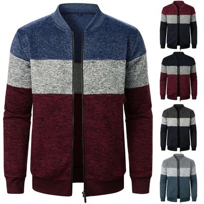 Мужская куртка-кардиган Spring Stand Colorblock, мужская повседневная куртка-кардиган