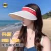 Солнцезащитная шляпа женская весна-лето 2024 года, новая широкополая шляпа от солнца, закрывающая лицо, защита от ультрафиолета, складная шляпа от солнца с пустым верхом
