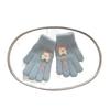 Children's Gloves Autumn and Winter Warm Love Lollipop Five Finger Gloves for Girls with Velvet and Thickening