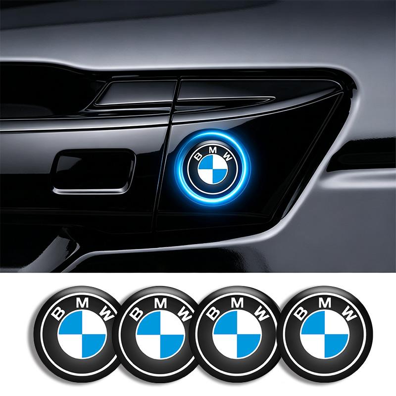 WCHT7 4pcs Car Door Lock Keyhole Stickers Anti-blocking Decals For BMW E46 F48 1 3 5 6 7 Series X1 X3 X4 X5 X6 F20 E60 E39 G20 E36 G38