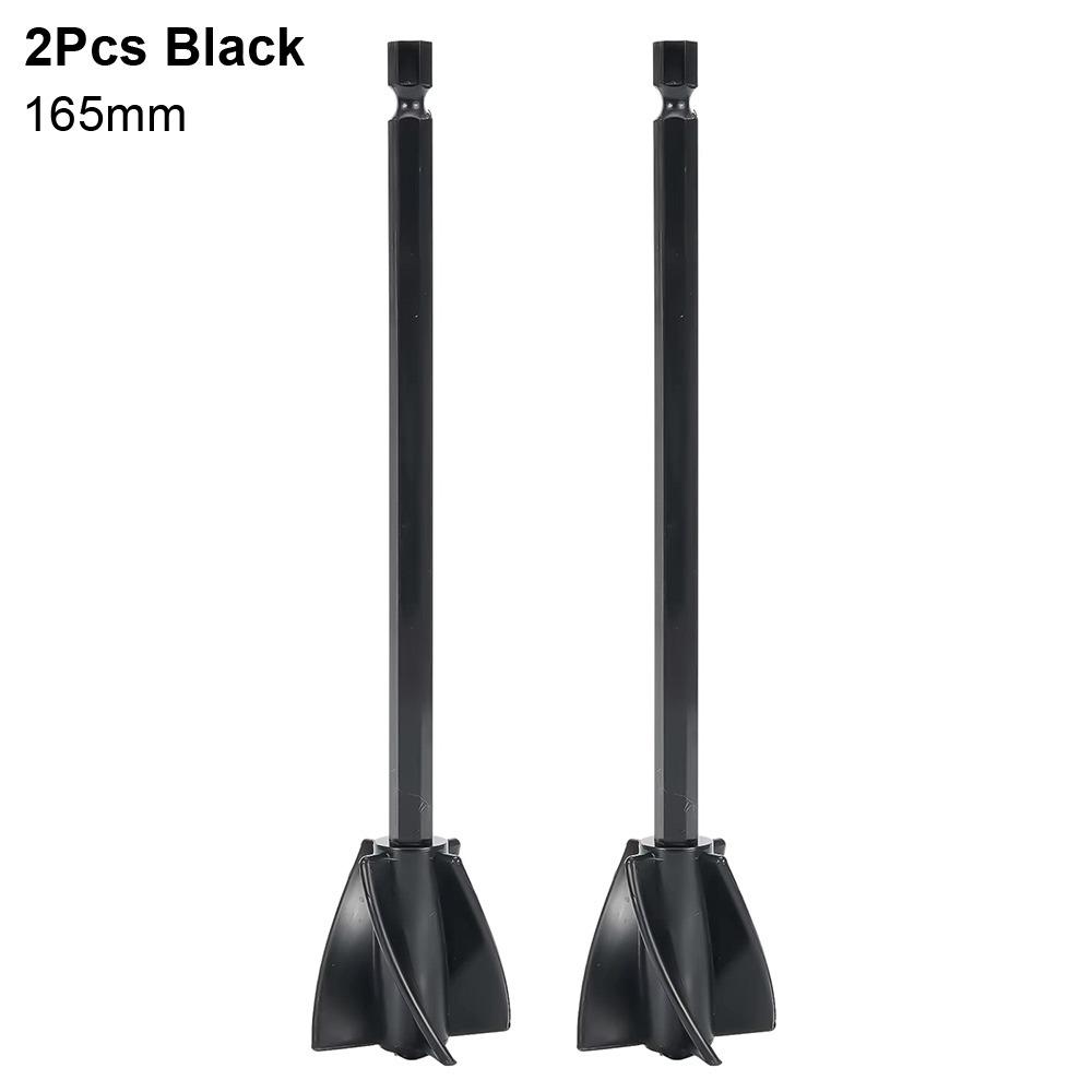 2 шт. С патроном для дрели, миксер для пигментов краски, перемешивающая лопатка, стержень, насадка для электродрели