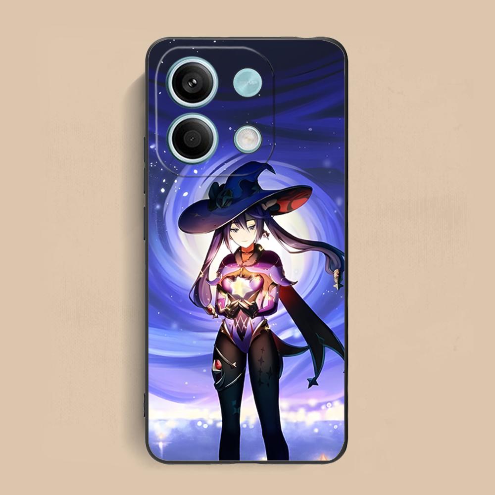 Игровой чехол GI Mona Матовый ТПУ для мобильного телефона Xiaomi Redmi Note 14 13 12 11 S Pro Plus 4G 5G Цветной печатный чехол
