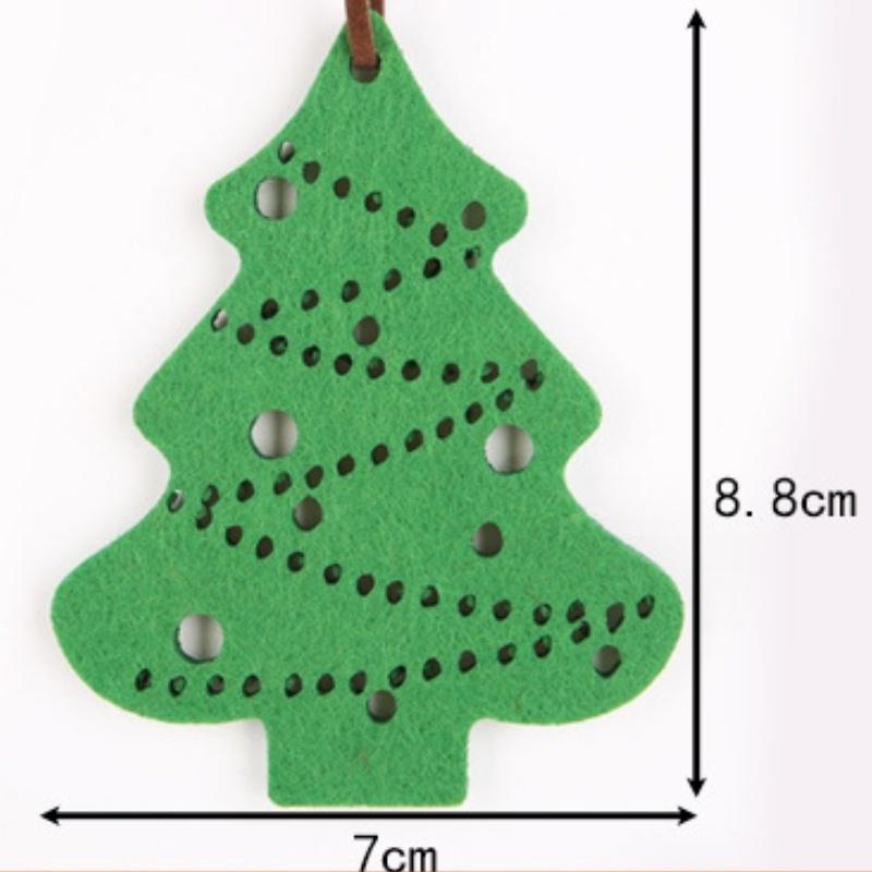 Новый милый мультяшный рождественский войлочный кулон с изображением оленя, рождественской елки, декоративный кулон для вечеринки Navidad, праздничные принадлежности