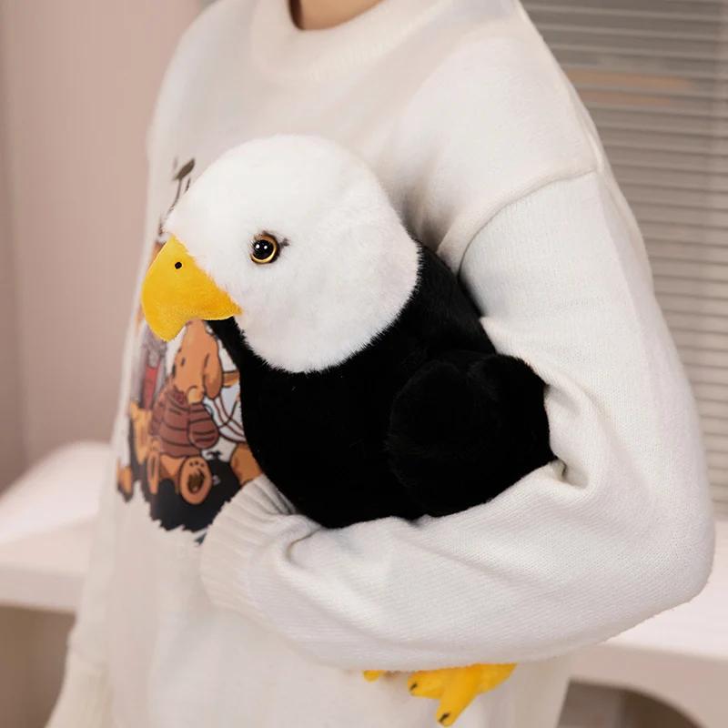 Lifelike American Eagle Owl Plush Toys Soft Stuffed Animals RealLife Bird Dolls Home Decor for Kids Children Boys Birthday Gifts