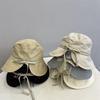 Корейский стиль Нейлон Быстросохнущая Разрезная Ведерная Шляпа Женская Весна Лето Литературная Свежая Защита от УФ Путешествия Солнцезащитная Кепка