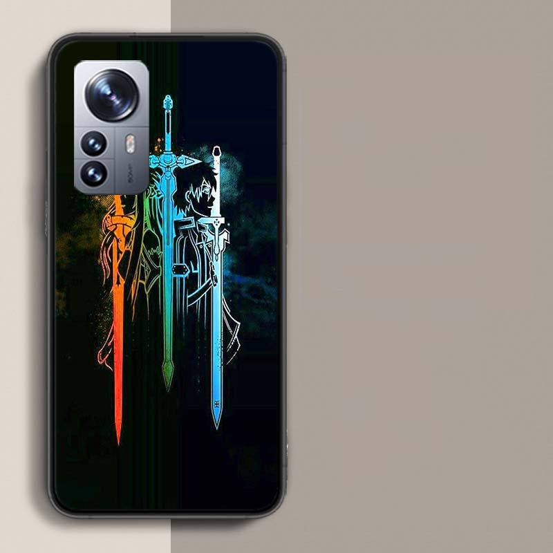 Чехол для телефона с аниме Sword Art Online SAO для Xiaomi 15 Poco X7 X6 F7 14 Ultra Mi F6 F5 F4 F3 X5 X4 X3 M6 Pro M5 M5S M3 Capa Coque