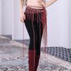 Hot Diamond Waist Chain Group Versatile Belly Dance Triangle Grid Diamond Hip Scarf Multi Layer Tassel