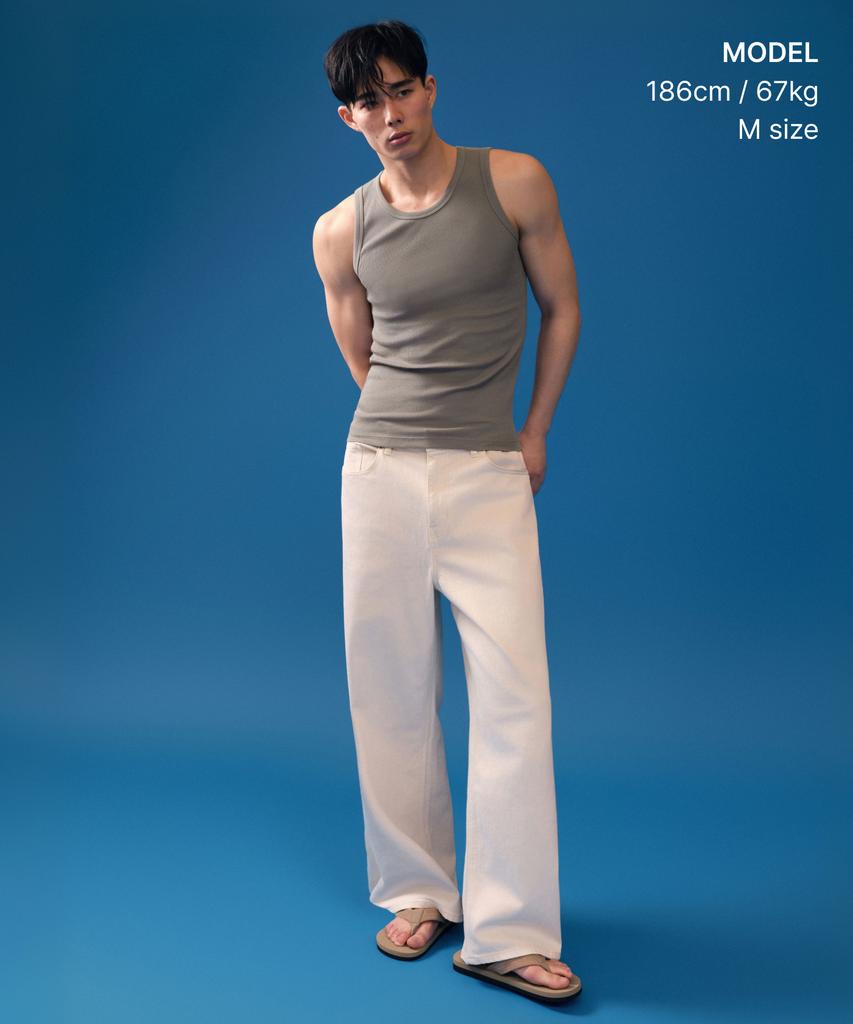 MUSINSA STANDARD [Cooltandard] Essential Tank Top [Taupe]