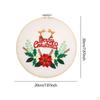 Christmas Embroidery Kit for Adults Craft Set Starters DIY Handwork Portable Art Hand