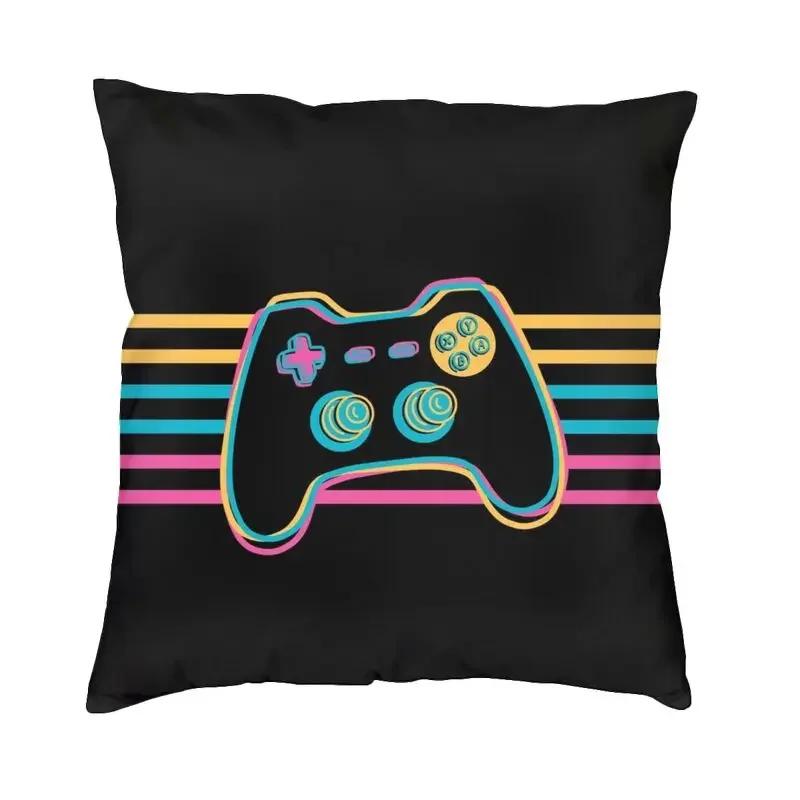 Роскошный чехол для подушки Just One More Game из полиэстера для видеоигр, геймер, наволочка для домашнего декора