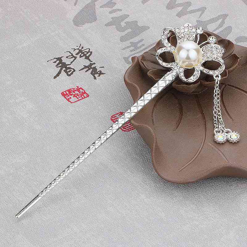 Одежда, застежка для волос Bianhua, винтажные головные уборы, заколка для волос, шпилька с кисточкой, прическа, булавка в древнем стиле, ханьские китайские аксессуары для волос, классический двор