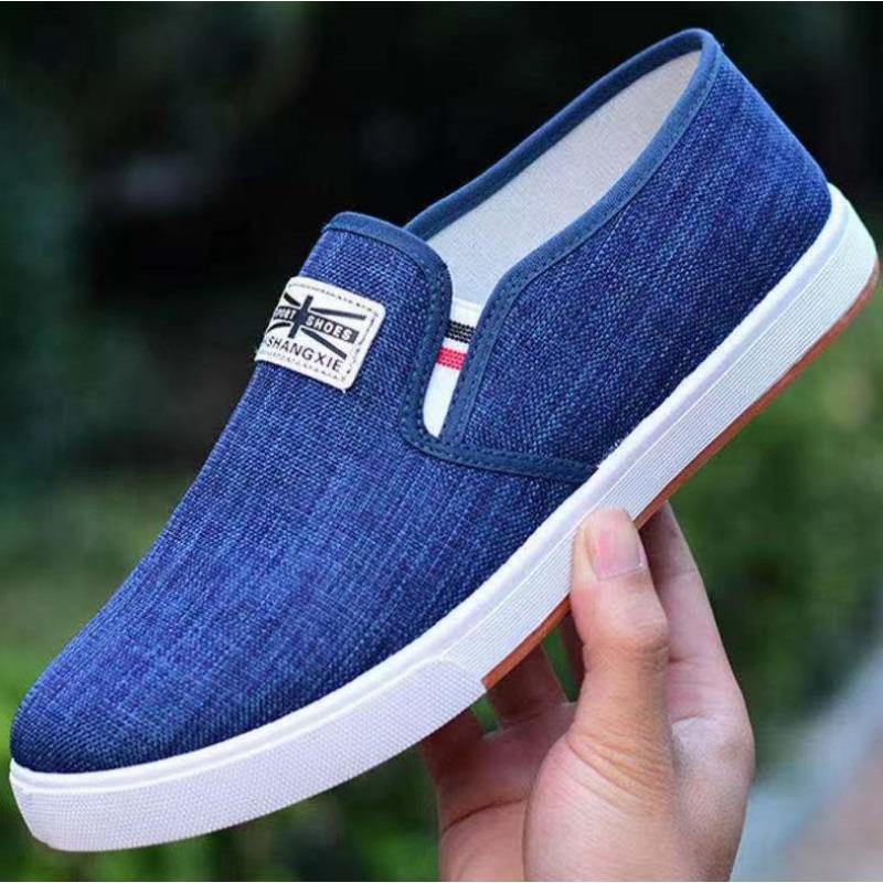 Tide Shoes Повседневная обувь Спортивная обувь Старая Пекинская тканевая обувь Мужская парусиновая обувь на шнуровке