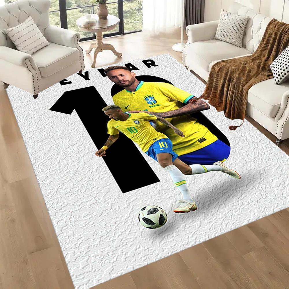 Neymar Jr. Brazil Legend Square rugs are a great choice for living rooms, bedrooms, home décor, and as gifts.