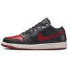 Женские кроссовки Air 1 Low Bred Sail Black Gym-Red DC0774-061