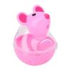 Mouse Head Shaped Cat Toy Polyester & Polymeric Material Cat Treat Dispenser  Indoor Play