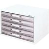 Nakabayashi Avante Letter Case Document Storage A4 Shallow 5 Tiers AL-W5-W