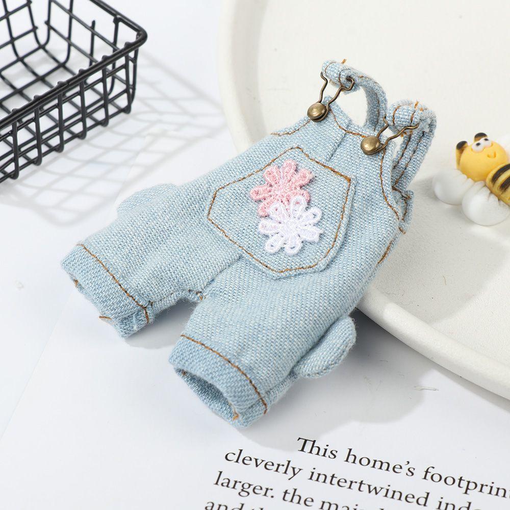 Kids Toys 1/12 Dolls Doll Trousers Overalls T-shirt Fashion Jeans Clothes Accessories Casual Pants