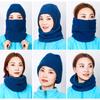 Уличная ветрозащитная утолщенная маска для лица шарф шапки утеплитель для шеи флисовая шапка