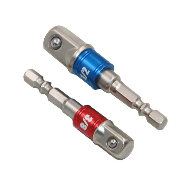 105° Angle Drill Bit Adapter with Hex Shank to Square Shank Extension Bar