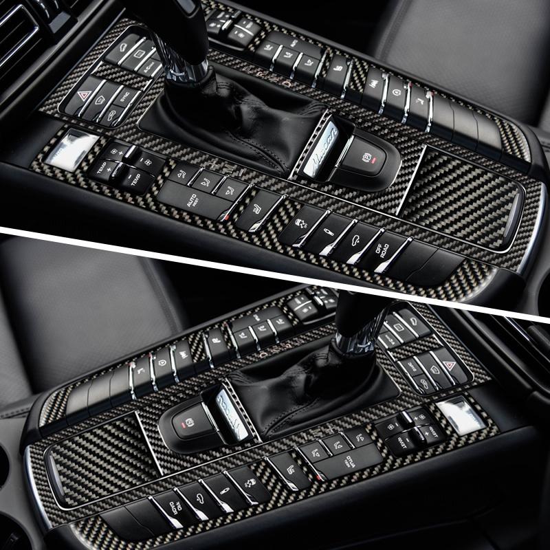 Автомобильное декоративное литье Carbon Faser Zentralen Getriebe Панель управления aufkleber Aufkleber zubehor для Porsche