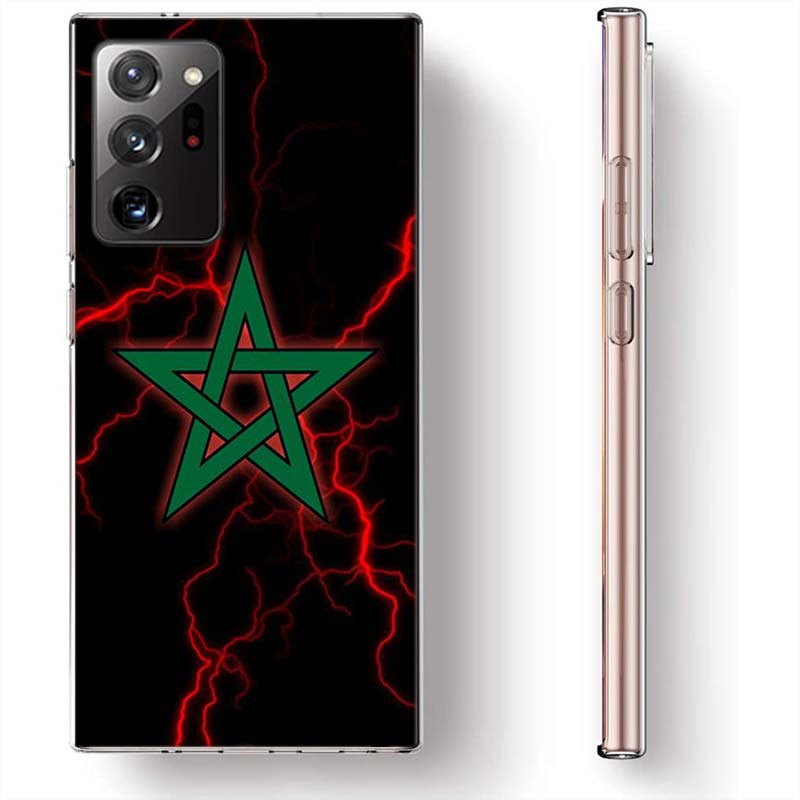 Morocco Flag Soccer Phone Case for Samsung A17 A37 A57 A55 A35 A25 A15 A54 A14 A24 A34 A13 A23 A33 A53 A07 A05S A04S A03 A73 Gal