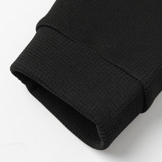 Мужская осенне-зимняя толстовка с круглым вырезом и длинным рукавом, свободная вафельная текстура, сплошной цвет, мягкий теплый пуловер, уличная футболка средней длины, топ