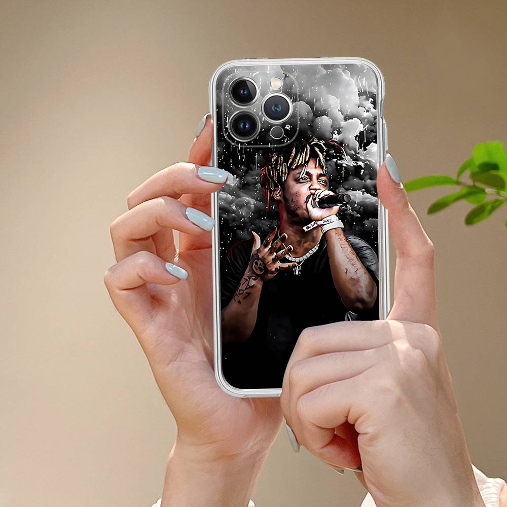 Rapper J-Juice Wrld For IPhone 11 12 13 14 15 16 17 Pro Max Plus Air Transparent Clear Shockproof Case