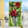 Christmas Beach Towel Quick-Dry Soft Microfiber Comfortable Lightweight