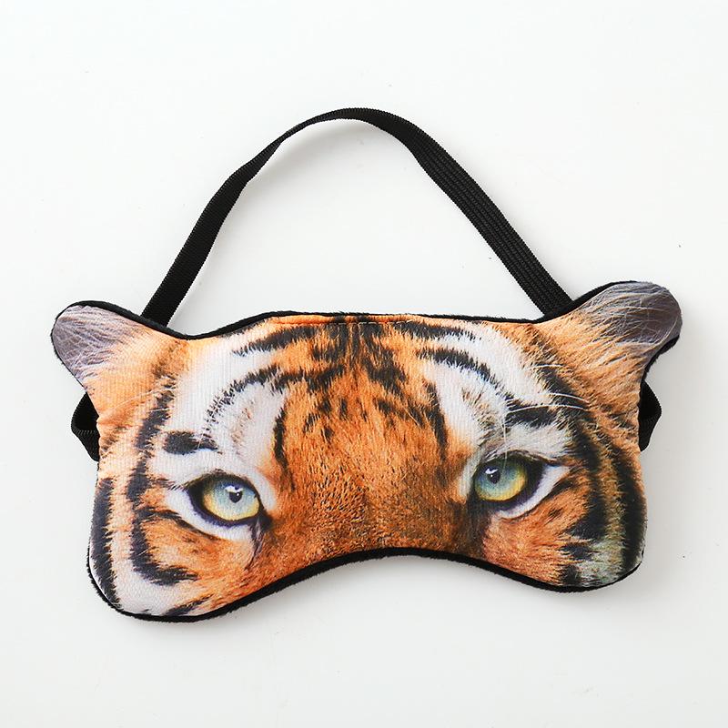 3d Animal Cartoon Eye Mask Creative Tiger Pug Cat Shading Sleep Eye Mask