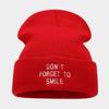 Autumn and winter new personalized letter embroidery knitted hat outdoor warm wool hat niche casual cold hat tide