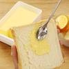 Butter Cutter Box Unbreakable Butter Dish with Clear Lid and Cutter Space-Saving and Easy Cutting Safe Butter Keeper Tray