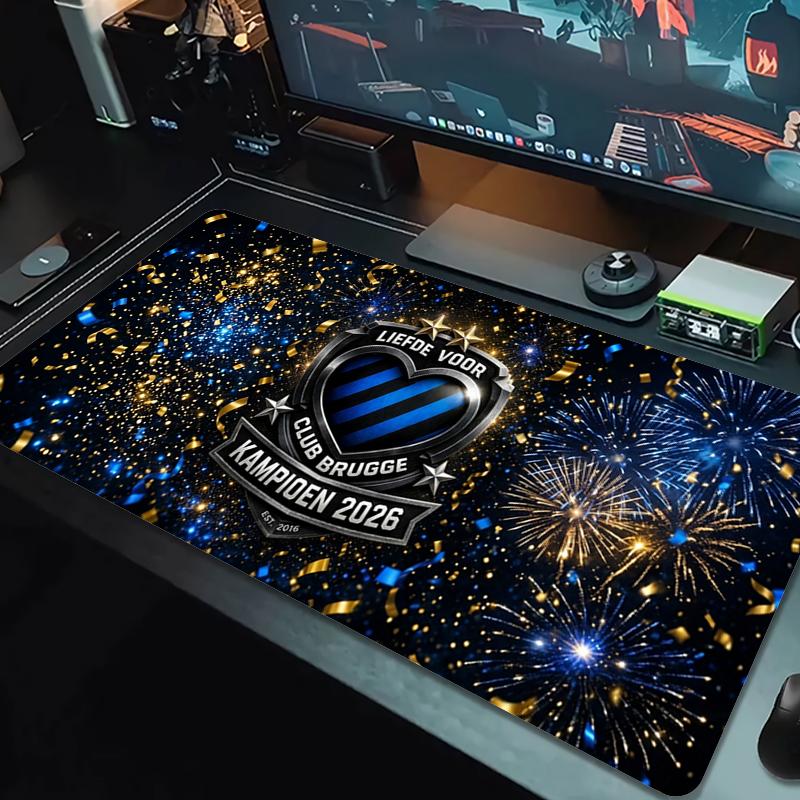 Коврик для мыши Club Brugge K V Большой игровой коврик для стола Нескользящий коврик для ноутбука/планшета XXL Коврик для мини-ПК Игровой коврик с заблокированным краем_XIA
